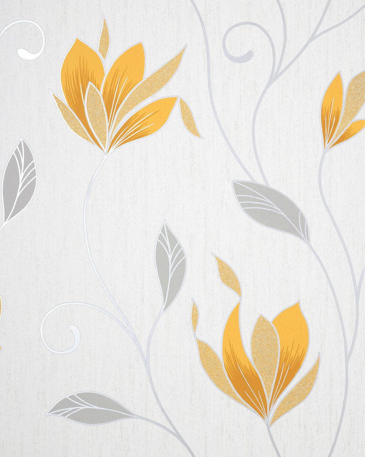 York Synergy Yellow Floral Wallpaper