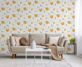 York Synergy Yellow Floral Wallpaper