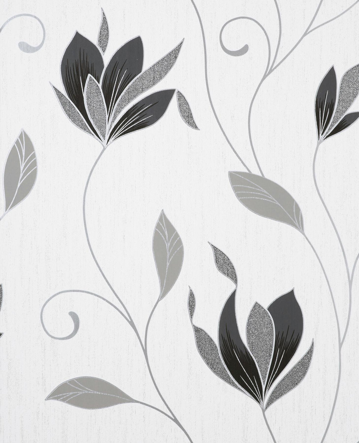 York Synergy Black Floral Wallpaper