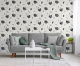York Synergy Black Floral Wallpaper