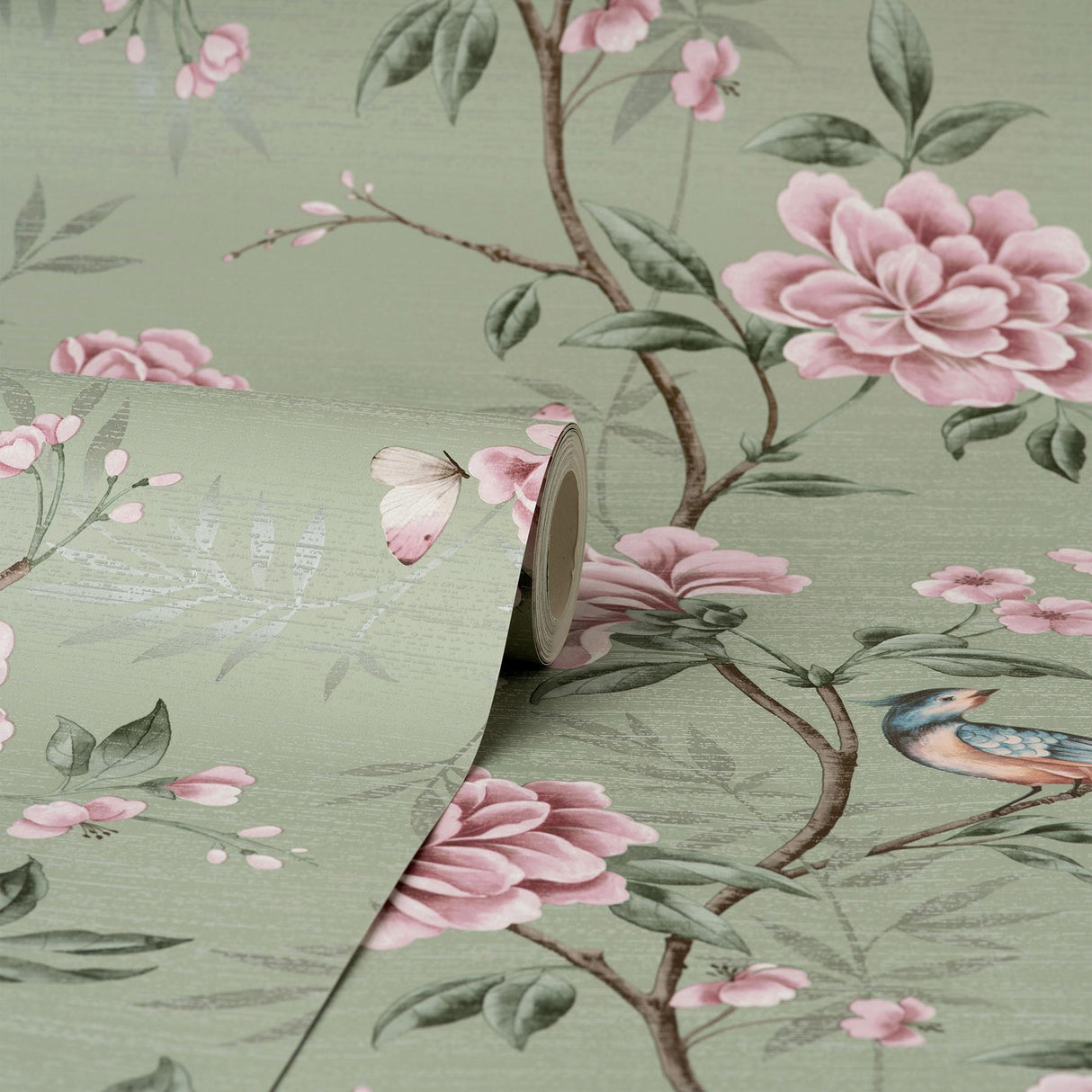 York Akina Sage Floral Wallpaper