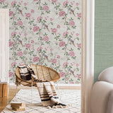 York Akina Cream Floral Wallpaper