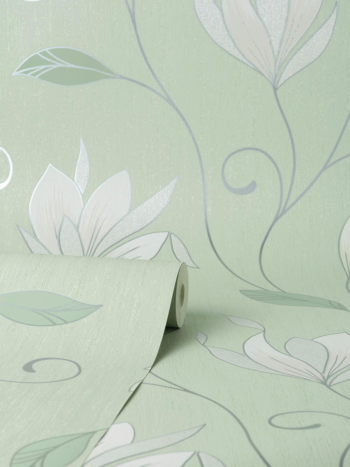 York Synergy Light Green Floral Wallpaper
