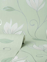 York Synergy Light Green Floral Wallpaper
