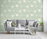 York Synergy Light Green Floral Wallpaper