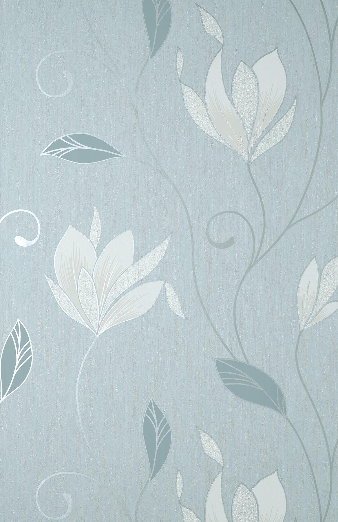 York Synergy Light Blue Floral Wallpaper