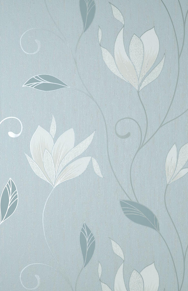 York Synergy Light Blue Floral Wallpaper