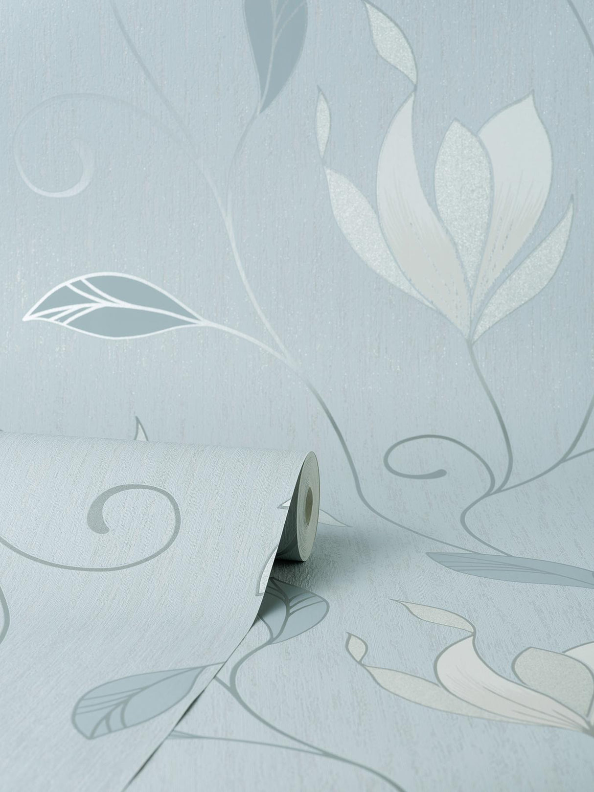 York Synergy Light Blue Floral Wallpaper