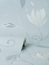 York Synergy Light Blue Floral Wallpaper