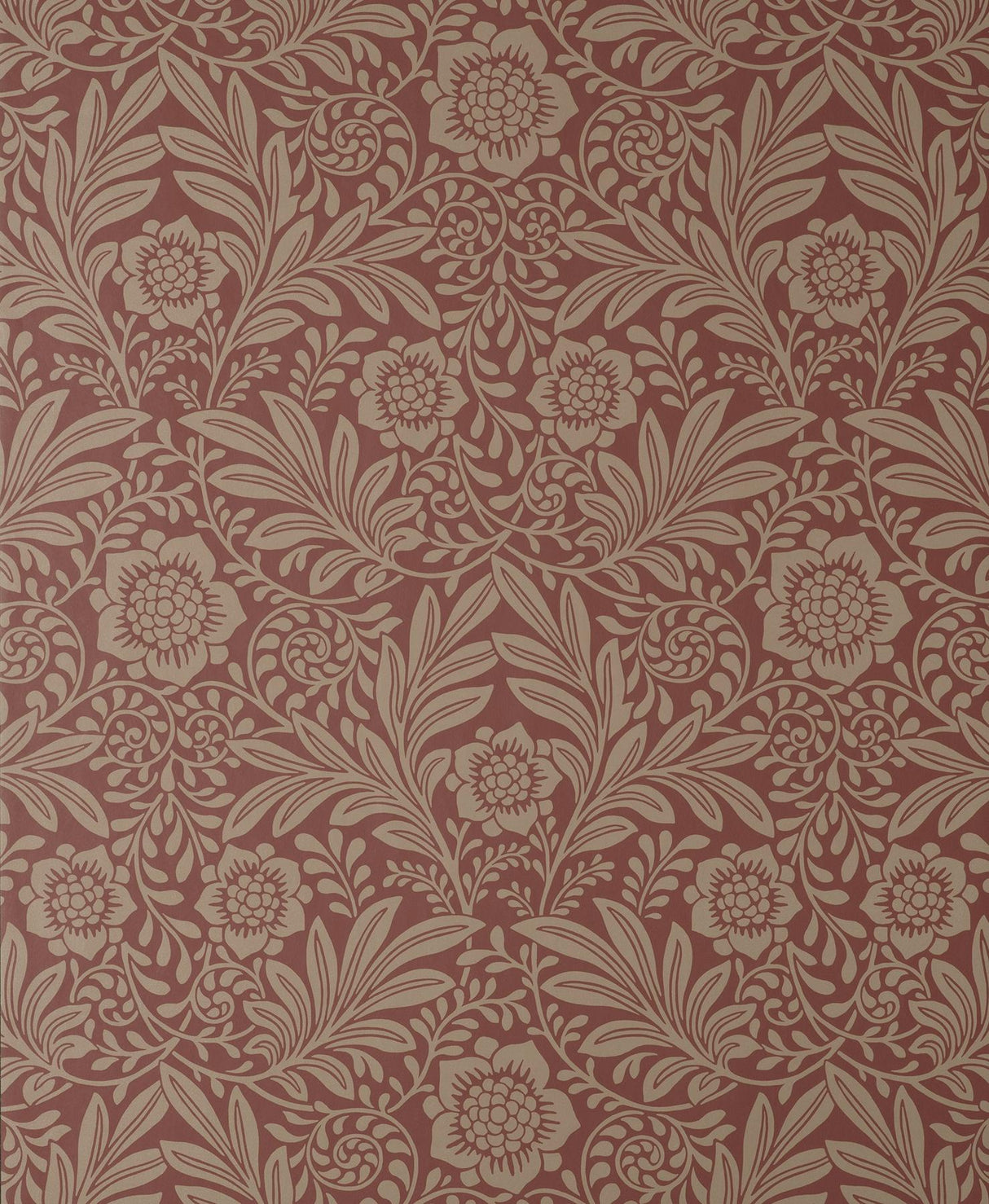 York Camille Red Damask Wallpaper