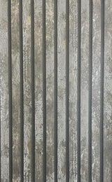 York Oxidize Grey Vertical Slats Wallpaper