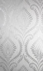 York Estelle Grey Damask Wallpaper