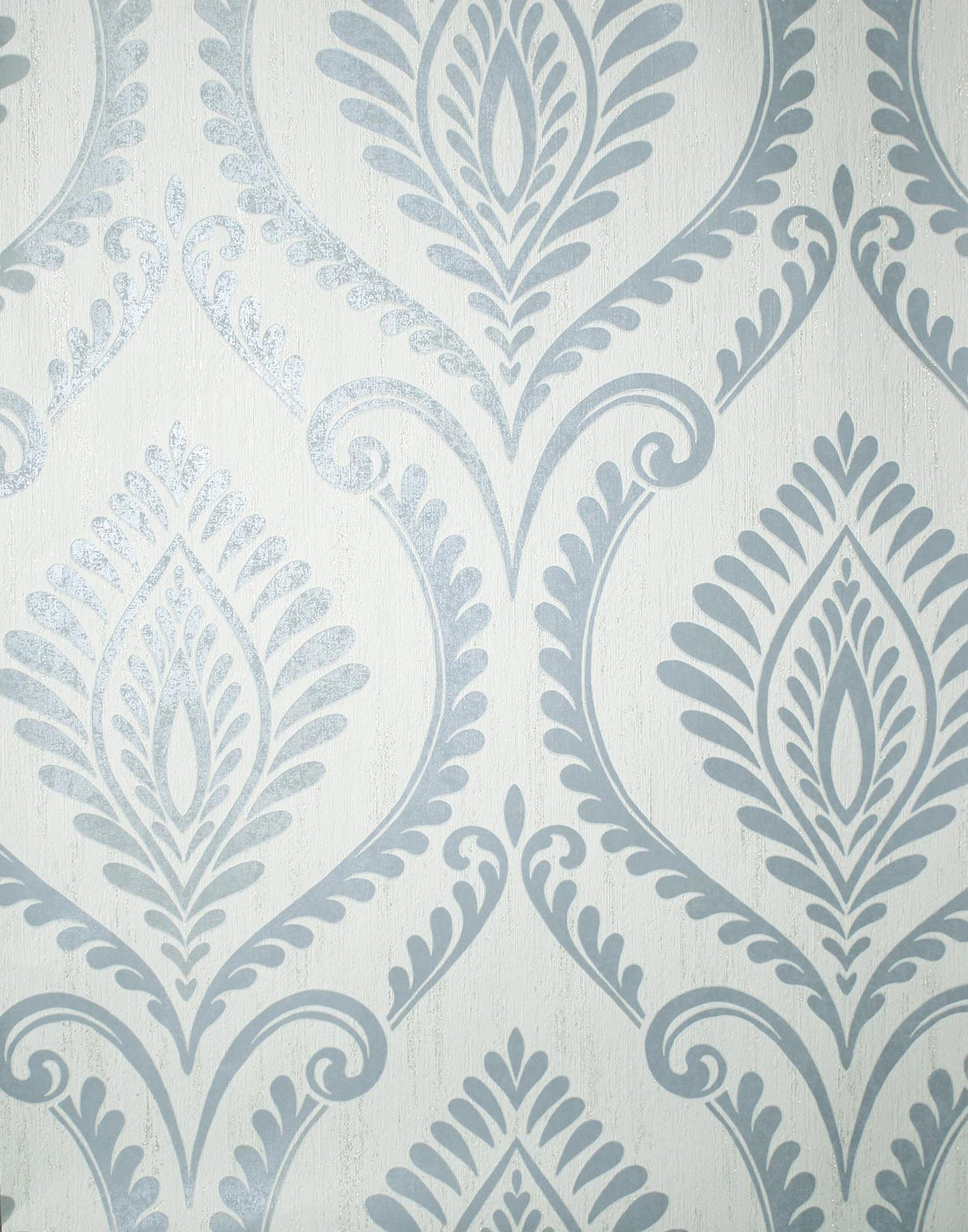 York Estelle Light Blue Damask Wallpaper