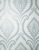 York Estelle Light Blue Damask Wallpaper