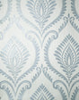 York Estelle Light Blue Damask Wallpaper
