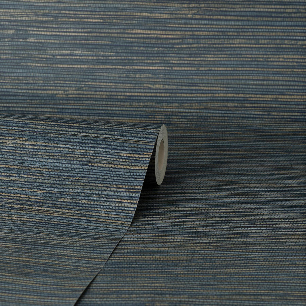 York Fusion Navy Plain Wallpaper
