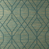 York Fusion Teal Trellis Wallpaper