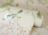 York Mariko Neutral Botanical Wallpaper