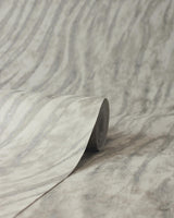 York Arran Grey Swirling Stripe Wallpaper
