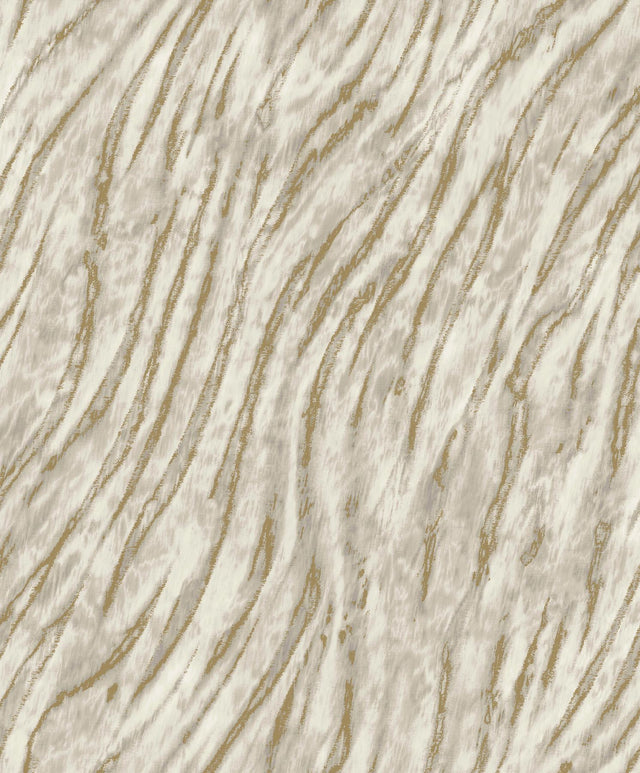 York Arran Neutral Swirling Stripe Wallpaper