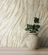 York Arran Neutral Swirling Stripe Wallpaper