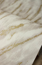 York Arran Neutral Swirling Stripe Wallpaper