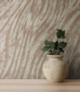 York Arran Rose Gold Swirling Stripe Wallpaper