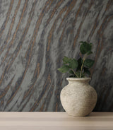 York Arran Stone Swirling Stripe Wallpaper