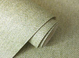 York Theo Light Green Chevron Wallpaper