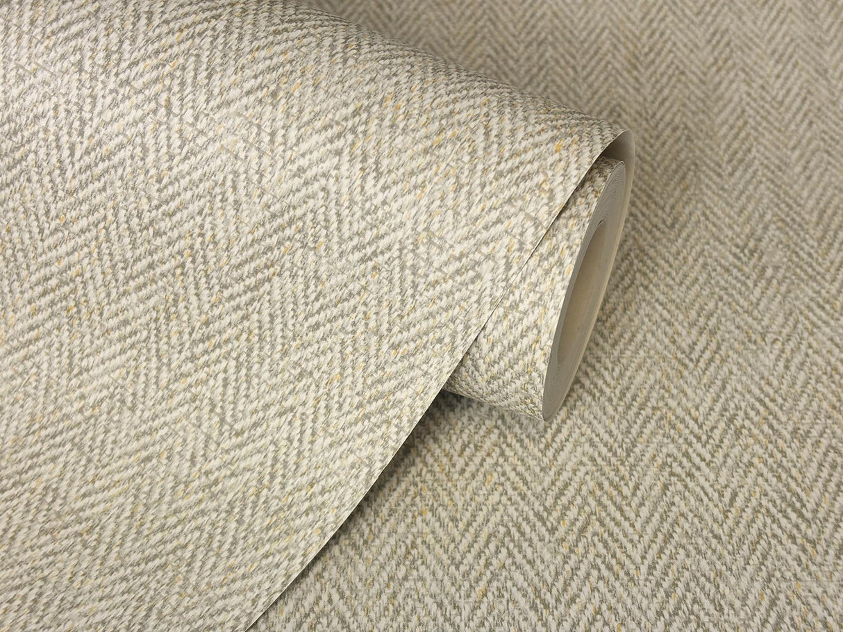 York Theo Light Brown Chevron Wallpaper