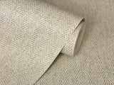 York Theo Light Brown Chevron Wallpaper