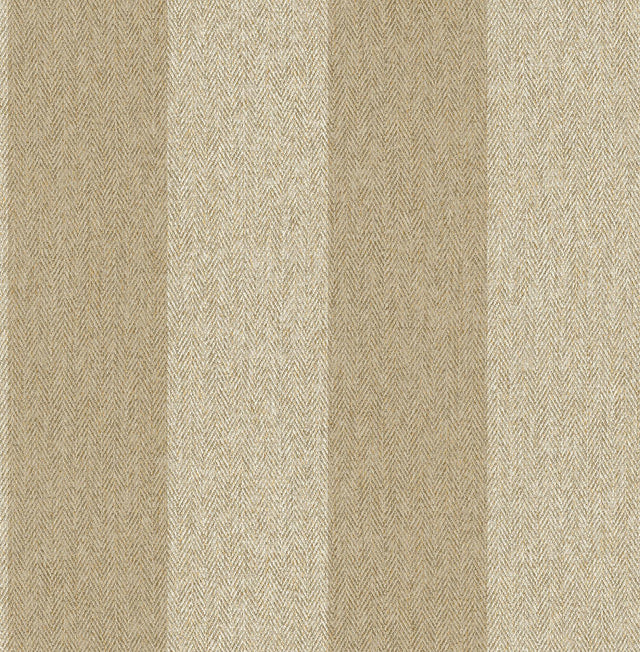 York Finn Light Brown Chevron Stripe Wallpaper