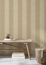 York Finn Light Brown Chevron Stripe Wallpaper