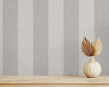 York Finn Grey Chevron Stripe Wallpaper