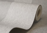 York Finn Grey Chevron Stripe Wallpaper
