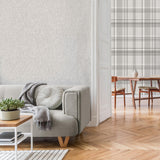 York Theo Light Grey Chevron Wallpaper