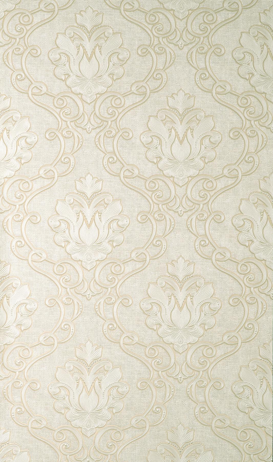 York Florentine Neutral Damask Wallpaper
