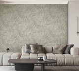 York Aspen Sterling Leaf Wallpaper