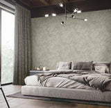 York Aspen Sterling Leaf Wallpaper
