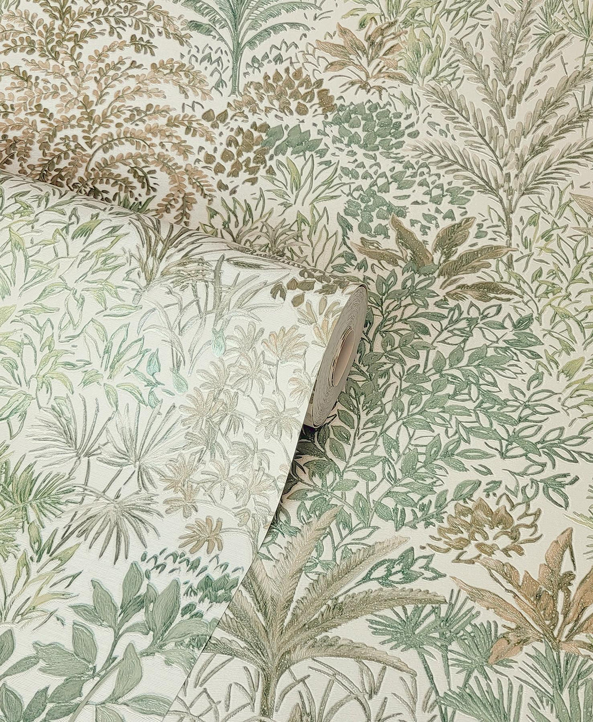 York Meilani Green Palm Landscape Wallpaper