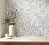 York Meilani Natural & Grey Palm Landscape Wallpaper