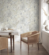 York Meilani Natural & Grey Palm Landscape Wallpaper