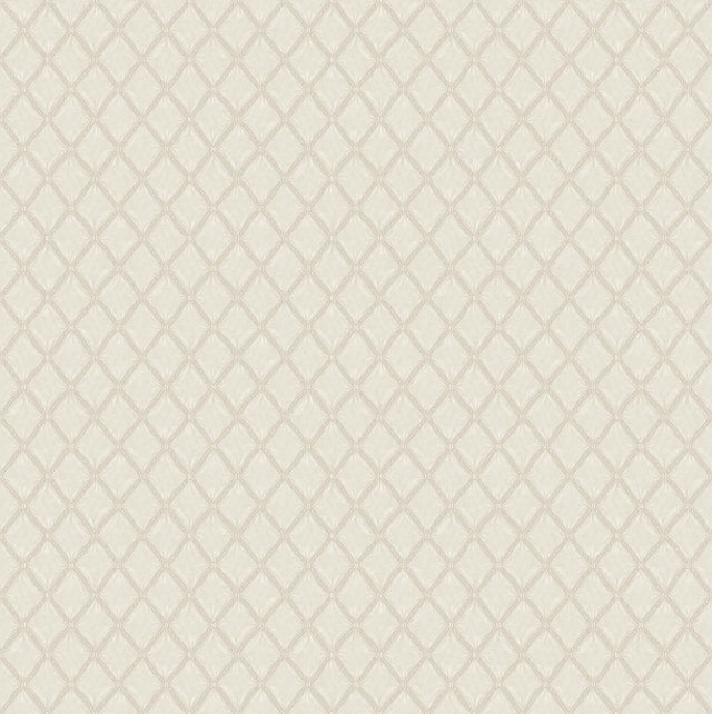 York Santina Eggshell Trellis Wallpaper