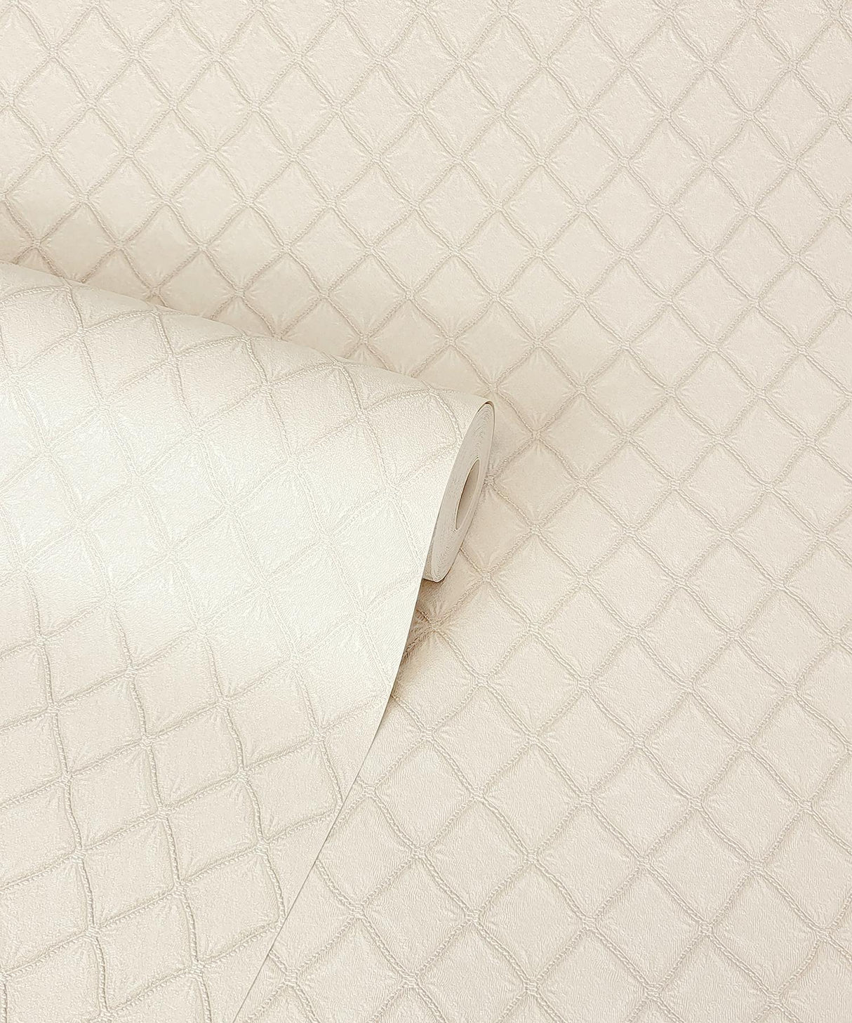 York Santina Eggshell Trellis Wallpaper