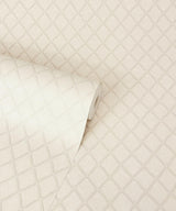 York Santina Eggshell Trellis Wallpaper