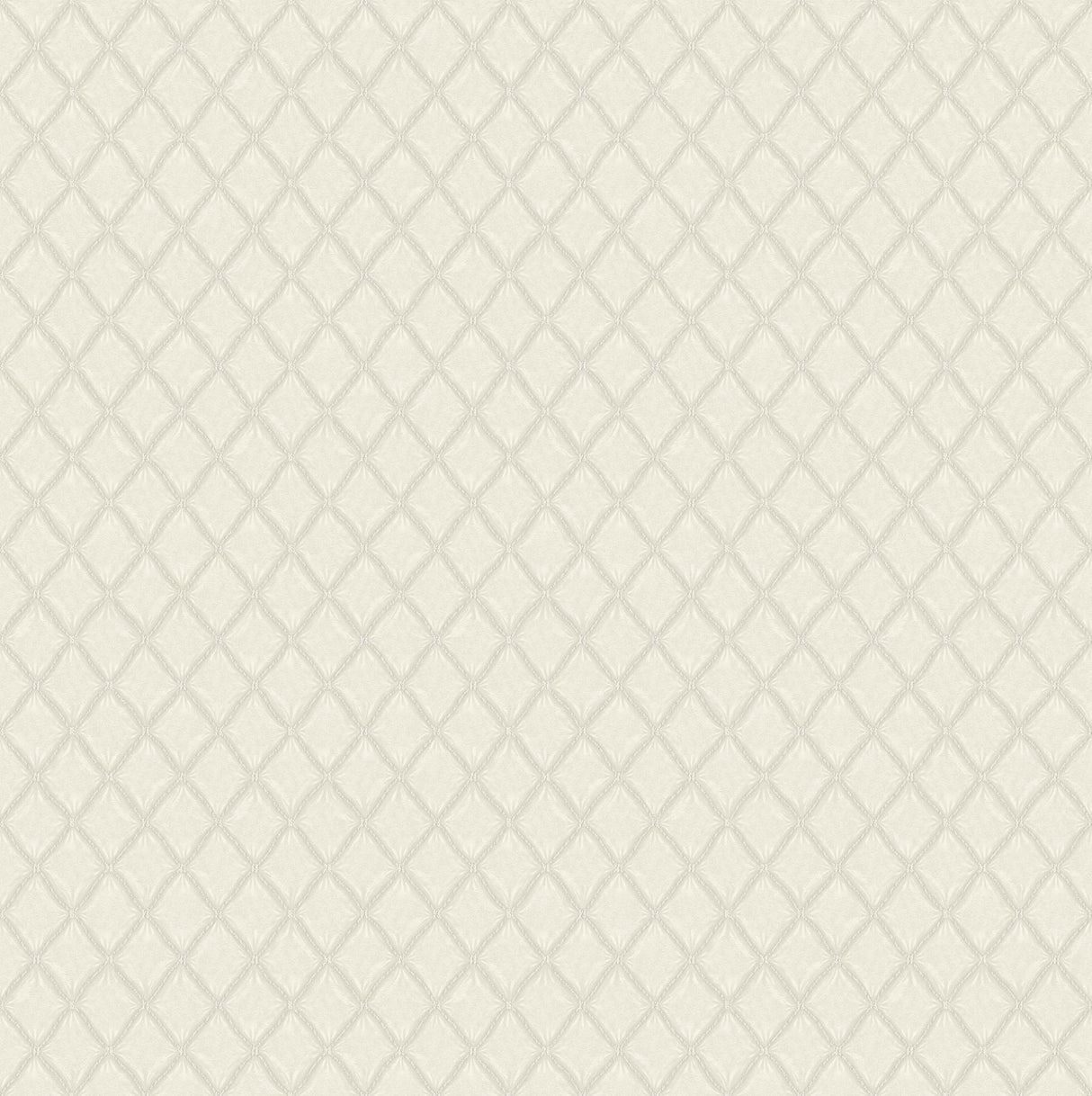 York Santina White & Silver Trellis Wallpaper
