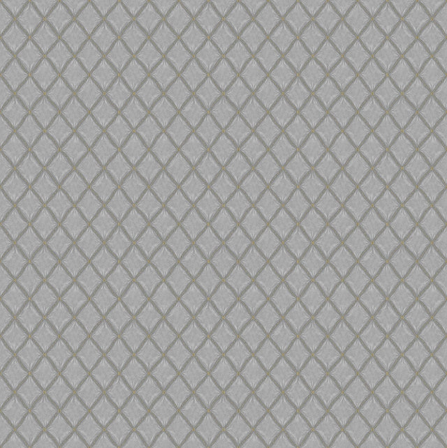 York Santina Natural & Grey Trellis Wallpaper