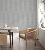 York Santina Natural & Grey Trellis Wallpaper