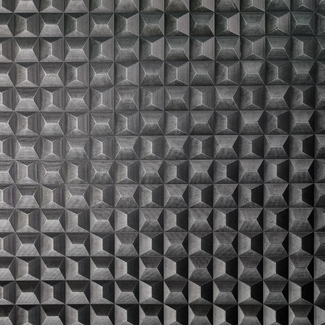 York Romero Black 3D Geometric Wallpaper