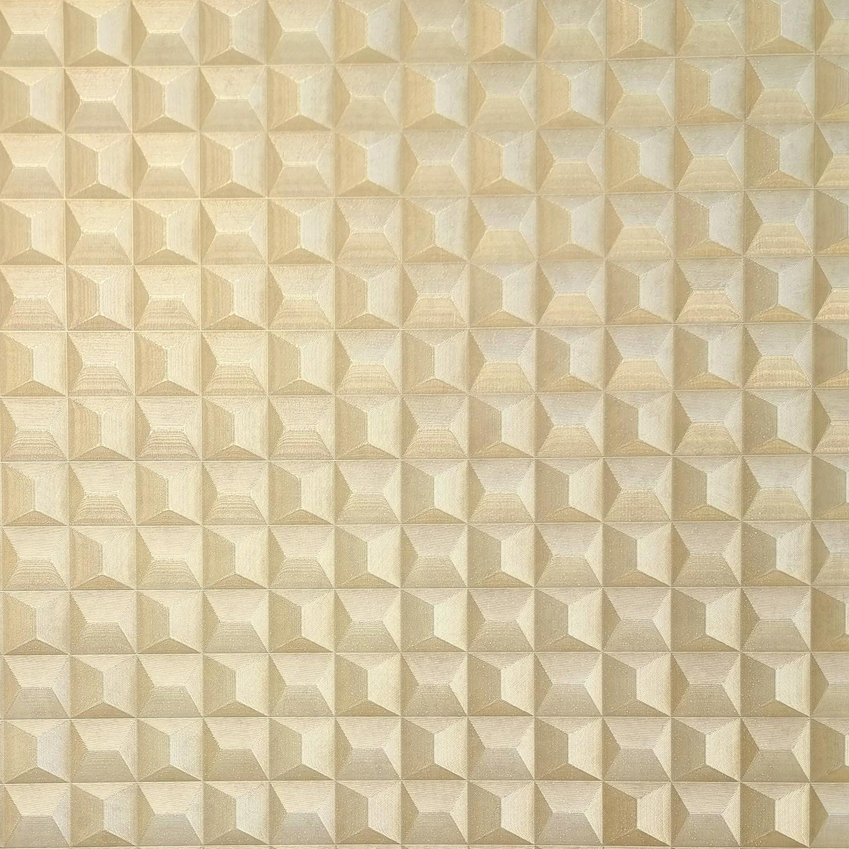 York Romero Gold 3D Geometric Wallpaper